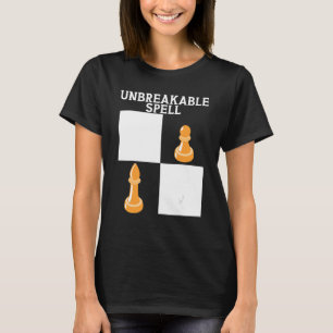 Onbreekbare Spell Chess Pawn Chess Player B T-shirt