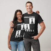 Onbreekbare Spell Pawn bisschop Funny Chess Player T-shirt (Unisex)