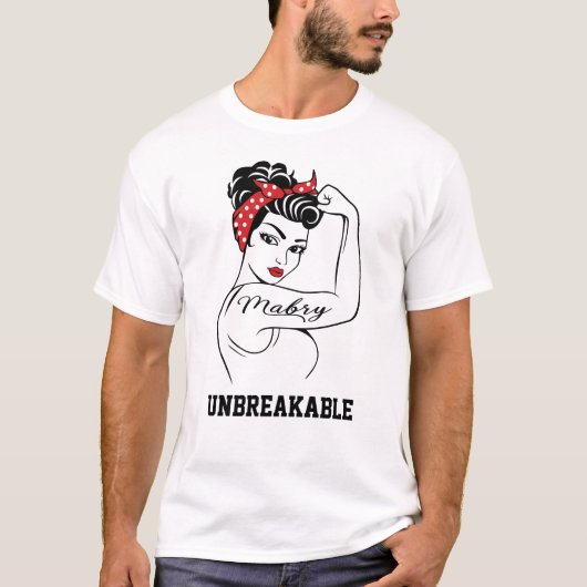 Onbreekbare voornaam abry t-shirt (Voorkant)