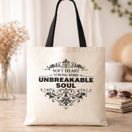 Onbreekbare Ziel Inspirerende Vrouwen Vintage Tote Bag