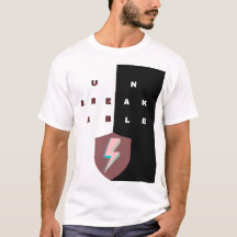 ONBREKBAAR T‑Shirt — Motiverende Typografie,Cadeau