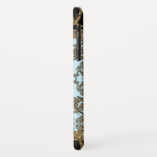 Onbuigbaar, luxe legant monogram Case-Mate iPhone case (Achterkant/links)