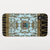 Onbuigbaar, luxe legant monogram Case-Mate iPhone case (Achterkant (horizontaal))
