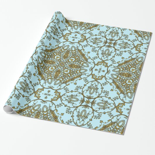 Onbuigbare Girly French Glossy Cadeaupapier (Uitgerold)