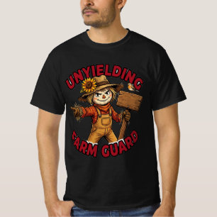 Onbuigzame Boerderij Bewaakse Vogelverschrikker T-shirt