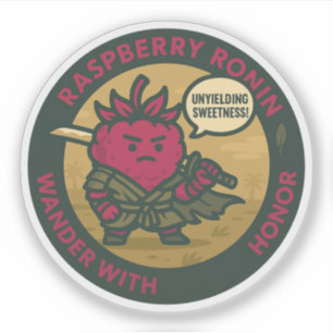 Onbuigzame Zoetheid Warrior Framboos Sticker
