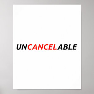 Oncancelable maak vrije weerstand tegen weerstand poster