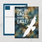 once an eagle always an eagle briefkaart (Voorkant / Achterkant)
