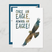 once an eagle always an eagle briefkaart (Voorkant / Achterkant)