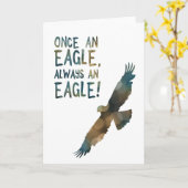 once an eagle always an eagle kaart (Gele Bloem)