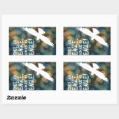 once an eagle always an eagle rechthoekige sticker (Vel)