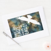 once an eagle always an eagle rechthoekige sticker (Envelop)
