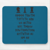 Once I Make My Move Acronym Wizard Chess Funny Des Muismat (Voorkant)