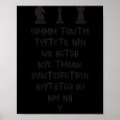 Once I Make My Move Acronym Wizard Chess Funny Des Poster (Voorkant)
