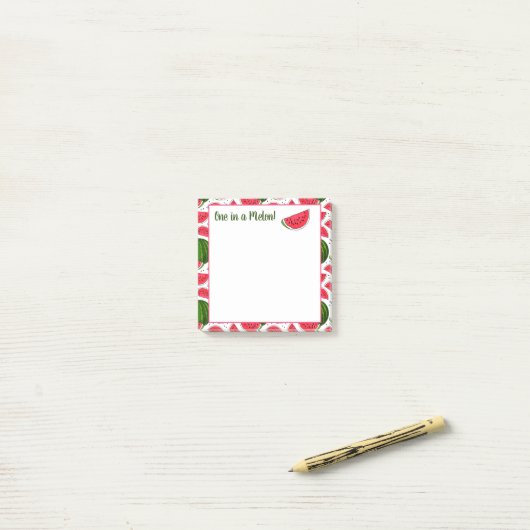 Once In A Melon Post-It schrijft Post-it® Notes (Op bureau)