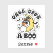 Once Upon a Boo Schattige Ghost tijdens het lezen  Sticker (Vel)