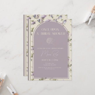 Once Upon A Bridal Shower Invitation Kaart