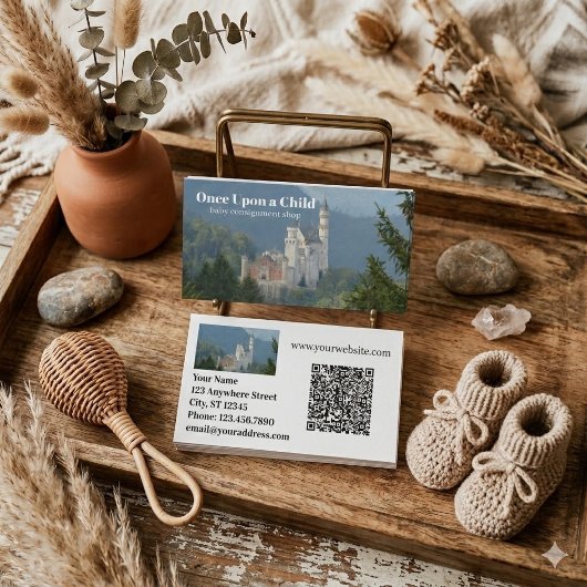 Once Upon A Child Baby Boutique QR-code Visitekaartje