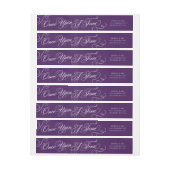 Once Upon a Time Adresetiketten in Royal Paarse (Vel)