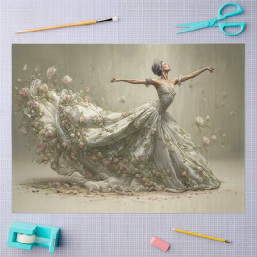 Once upon a Time Ballerina  Tissuepapier (Craft)