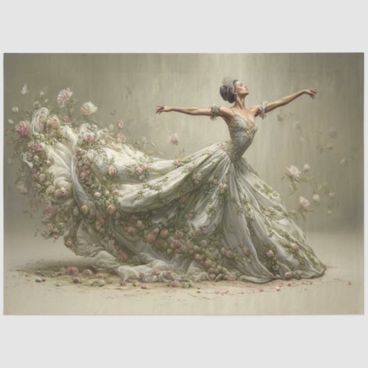 Once upon a Time Ballerina Tissuepapier (Voorkant)