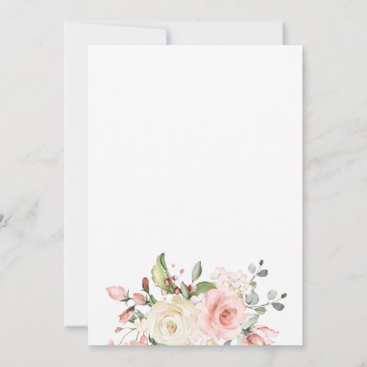 Once Upon a Time Bridal Shower Invitation Kaart (Achterkant)