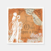 Once Upon A Time Bruiloftspapier servetten (Voorkant)