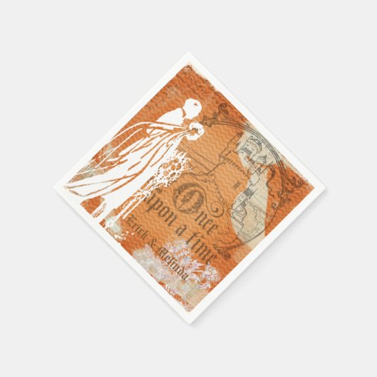 Once Upon A Time Bruiloftspapier servetten (Hoek)