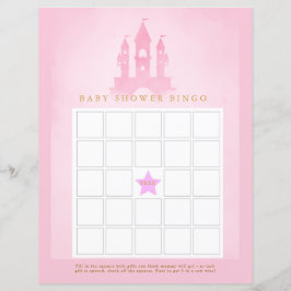 Once Upon a Time Castle Baby shower Bingo