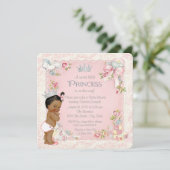 Once Upon A Time Etnische Prinses Baby shower Kaart (Staand voorkant)