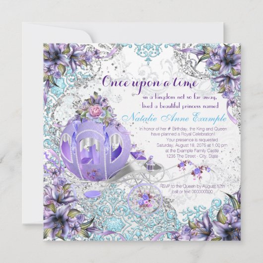 Once Upon A Time Fairy Tale Verjaardagsfeestje Kaart (Voorkant)