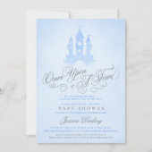 Once Upon A Time Fairytale Castle Boy Baby Shower Kaart (Voorkant)