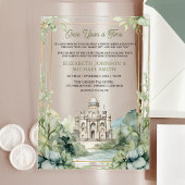 Once Upon a Time Fairytale Castle Wedding Acryl Uitnodigingen
