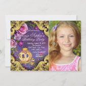 Once Upon A Time Fairytale Prinses Verjaardagsfees Kaart (Voorkant)