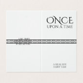 Once Upon a Time Fairytale Save the Date Kaart Visitekaartje (Buitenkant ongevouwen)