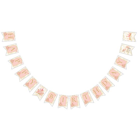 Once Upon a Time Happy Birthday Bunting Banner (Alle)