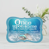 Once Upon A Time Huwelijksuitnodiging Kaart (Staand voorkant)