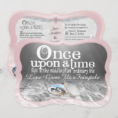 Once Upon A Time Huwelijksuitnodiging Kaart (Voorkant / Achterkant)