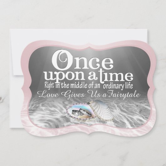 Once Upon A Time Huwelijksuitnodiging Kaart (Voorkant)