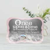 Once Upon A Time Huwelijksuitnodiging Kaart (Staand voorkant)