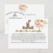 Once Upon a Time in a Land of Joy Baby shower Briefkaart (Voorkant / Achterkant)