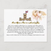Once Upon a Time in a Land of Joy Baby shower Briefkaart (Voorkant)