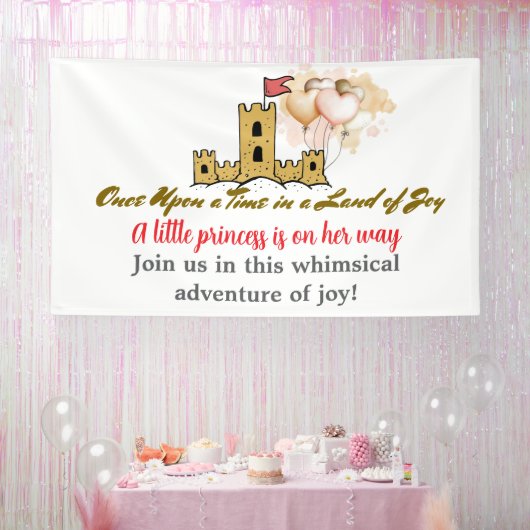 Once Upon a Time in a Land of Joy Banner (Feest)