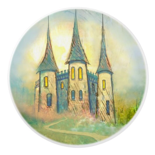 "Once Upon a Time" keramische trekknop Knop (Voorkant)