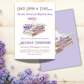 Once Upon a Time - Lavender Storybook Baby shower Kaart