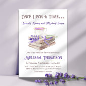 Once Upon a Time - Lavender Storybook Baby shower Kaart