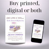 Once Upon a Time - Lavender Storybook Baby shower Kaart