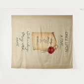 Once Upon A Time Middeleeuwse Scroll Foto achtergr Wandkleed (Voorkant (horizontaal))