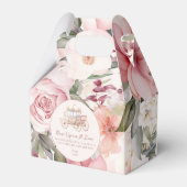 Once Upon a Time Pink Princess Baby shower Bedankdoosjes (Achterkant)