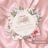 Once Upon a Time Pink Princess Baby shower Servet